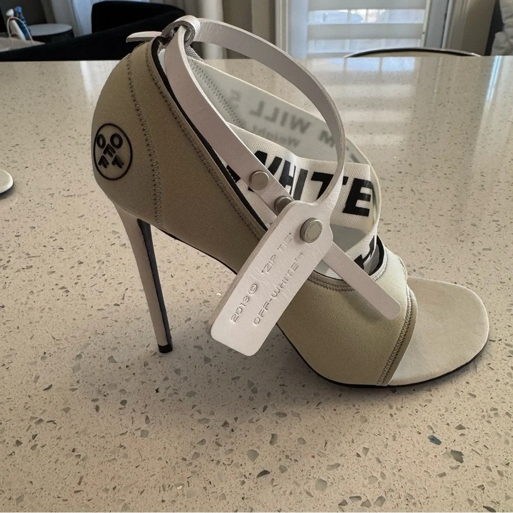 Off-White Women's White Heels - Picture 4 of 16